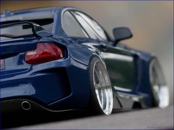 1:18 BMW M235i Darwin Pro MTC Black Sails Widebody 2018 Deep Blue See